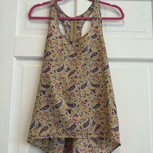 Ambiance Apparel Paisley Printed Racerback Tank Top